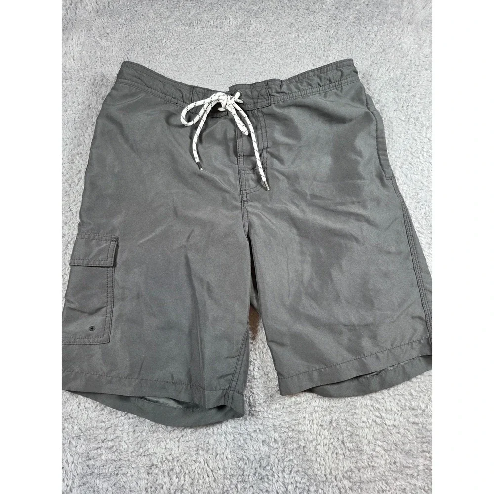 Goodfellow & Co Swim Trunks Medium Gray Mens Recycled‎ Polyester Cargo Shorts